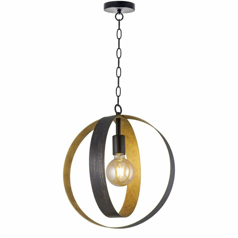 

Colgante Elina Negro-Oro 1Luz - Ajp