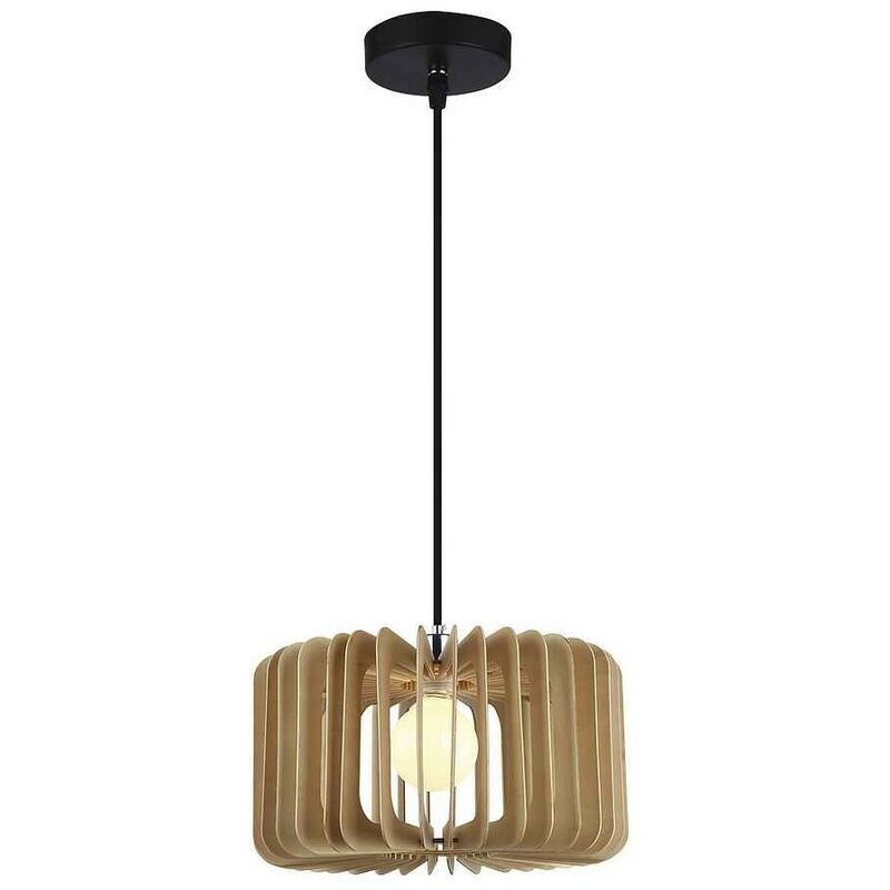 

Colgante en madera natural modelo ROCHA 1 luz - Alemar