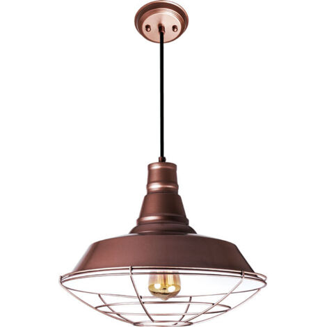 Colgante FINISTERRE 1xE27 Al.Reg.xD.36cm Cobre