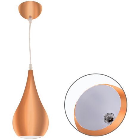 Colgante GAIO 1xE27 Al.Reg.xD.16cm Cobre