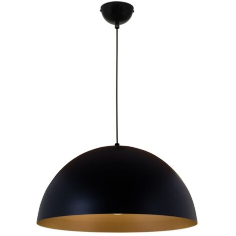 Colgante GASPAR 1xE27 Al.Reg.xD.40cm Negro/Oro