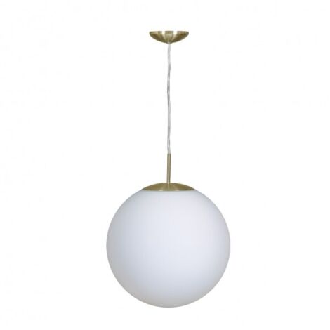 Colgante GLOBAL 1xE27 Al.Reg.xD.25cm Oro/Blanco