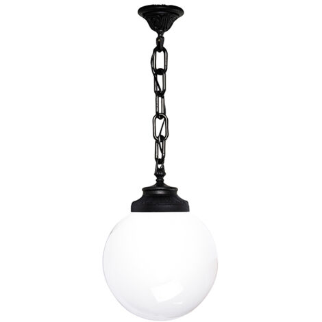 Colgante GLOBE 1xE27 IP55 25d resina negra