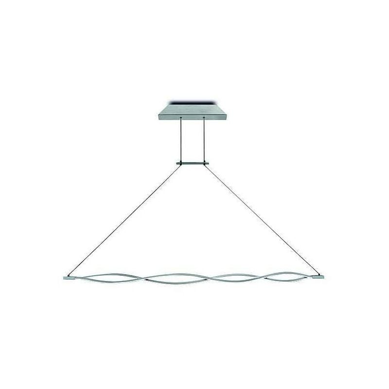 

Mantra - Lámpara de gran formato con led integrado DIMABLE SAHARA Plata-cromo