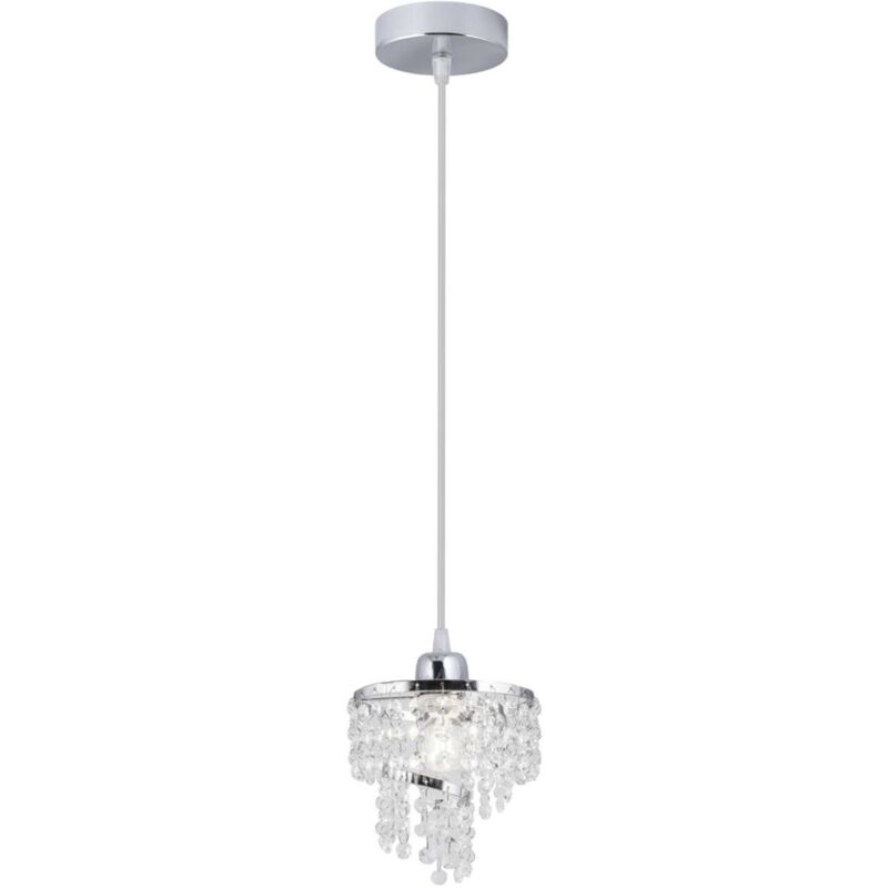 

Colgante modelo Gramilla acabado cristal 25 cm(alto)15 cm(ancho)15 cm(largo).