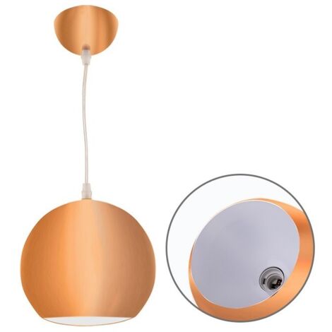Colgante guido 1xe27 al.reg.xd.19cm cobre