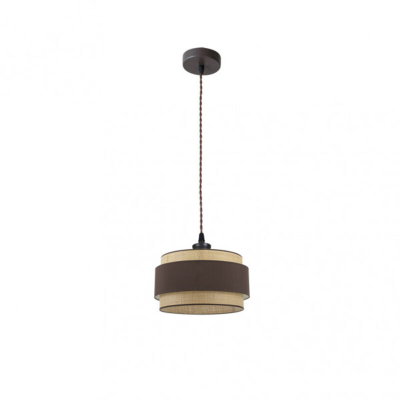 Fabrilamp - Lampe suspendue de couleur brune/naturelle modèle Kandy Fabrilamp - Lampe suspendue de couleur brune/naturelle modèle Kandy