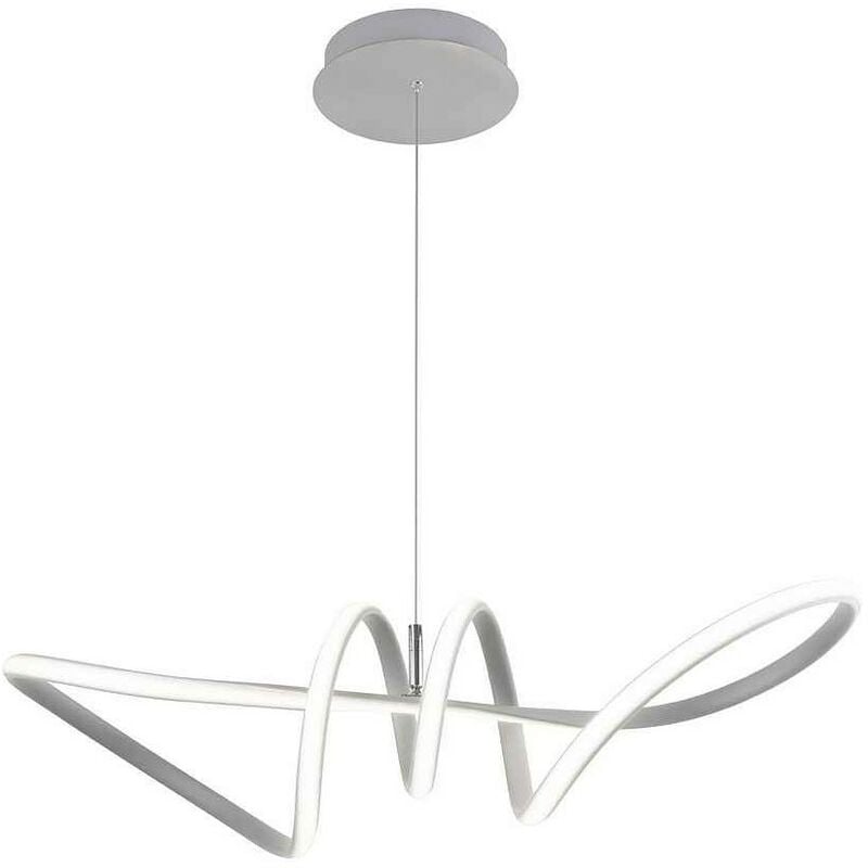 

Colgante LED modelo IRENE plata 60 w luz neutra - AJP