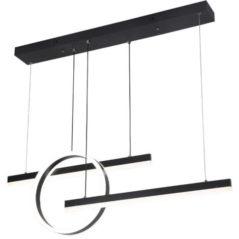 Colgante lion negro 61w 3000-4000-6000k regx100x80 cm 5185lm c/remoto y reg.intensidad