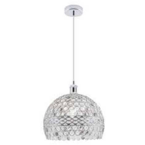 Colgante madelo Airana acabado cromo y cristal 31 cm(alto) 25 cm(ancho) 25 cm(fondo