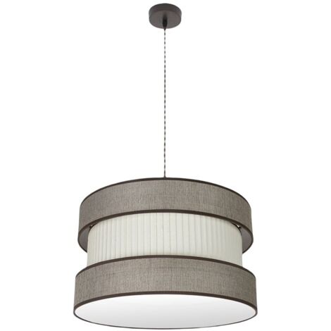 Colgante Marron-beis modelo Home 2luces Regulable FABRILAMP