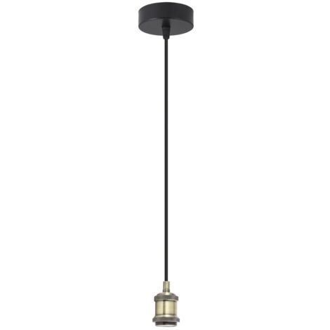 Colgante modelo Acebuche acabado negro/cuero 40 cm(alto)9 cm(ancho)9 cm(largo)