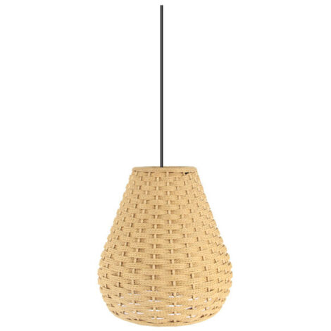 Colgante Modelo Alente Marron Natural De Bambu
