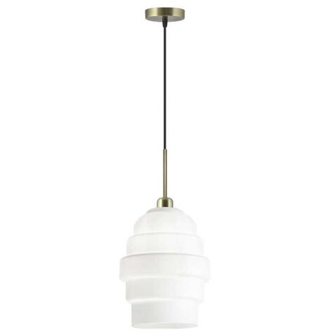 Colgante modelo Amber acabado cristal blanco, 30cm(alto) 20cm(ancho) 20cm(fondo)