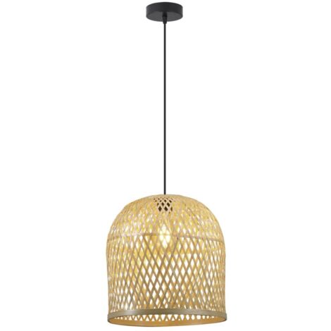 Colgante modelo Florian acabado rattan 47cm(alto) 29.5 cm(ancho) 29.5 cm(fondo.