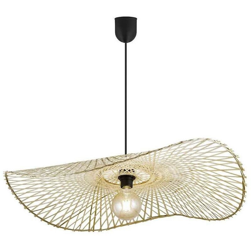 

Colgante modelo MARTINET con pantalla en rattan natural - Alemar