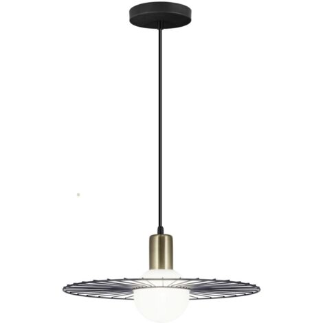 Colgante modelo Niza acabado negro 23 cm(alto)36 cm(ancho)36 cm(largo)
