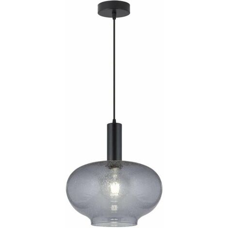 Colgante modelo Pataias acabado cristal negro/fumé, 43cm(alto) 30cm(ancho) 30cm(fondo)