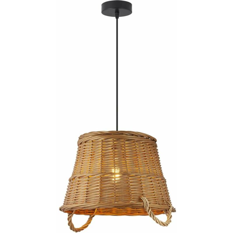 

Colgante modelo Tomaso acabado mimbre marrón 42 cm(alto)40 cm(ancho)40 cm(largo)