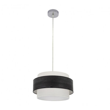 Colgante Myriam 1xe27 Cromo/Madera Negra Regx40x40 Cm