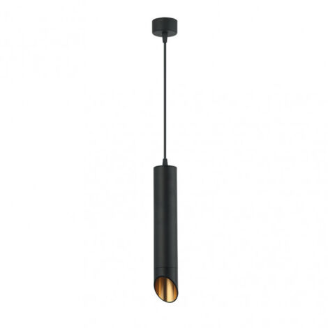 Colgante nakhon 1xgu10 negro/oro regx5,3x5,3 cm