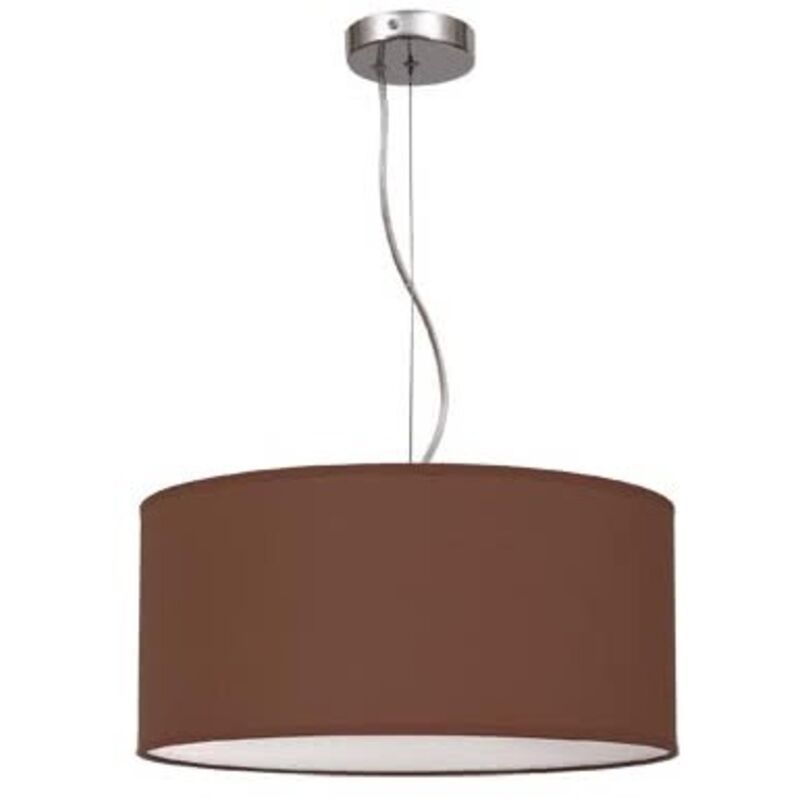 

Lámpara Colgante De Tela Modelo Nicole Ø50 Marrón Chocolate