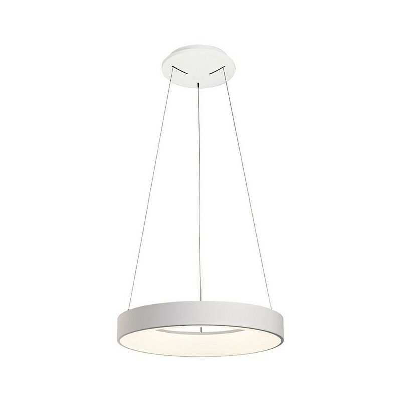 

Inspired Mantra Fusion - Niseko - Colgante de techo de anillo regulable 45cm Redondo 30W LED 3000K, 2100lm, Blanco