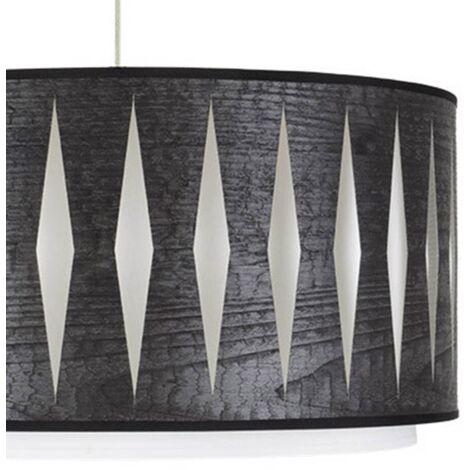 Colgante REGULABLE Madera/Cromo Alexandra 3xE27 FABRIALAMP