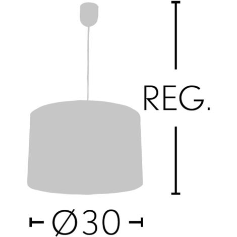 Colgante Retal celeste regulable D30