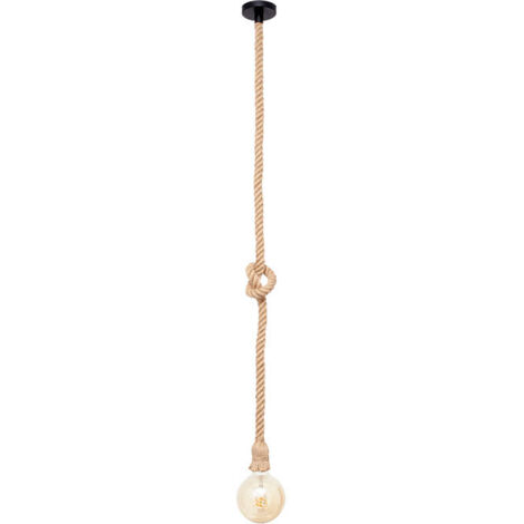 Colgante Soga 1xe27 Cuerda De Cañamo 150x10d