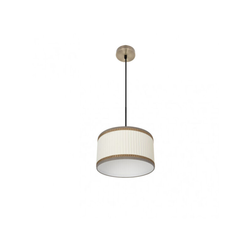 Image of Fabrilamp Lampada a sospensione in metallo color cuoio 1Luce modello Soprano Dimmerabile