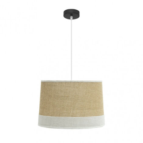 Colgante tietar 1xe27 saco/blanco  regx40x40 cm