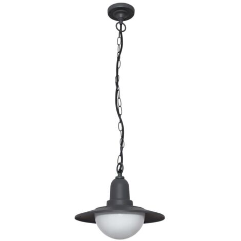 Colgante TORVA IP44 1xE27 Al.Reg.xD.30cm Antracita