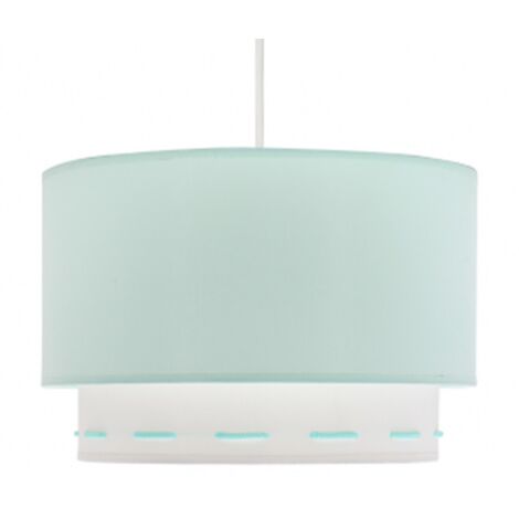Colgante Trazos 1xe27 Verde Agua Regx30x30 Cm