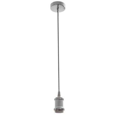 Colgante tripoli 1xe27 al.reg.xd.10cm cromo