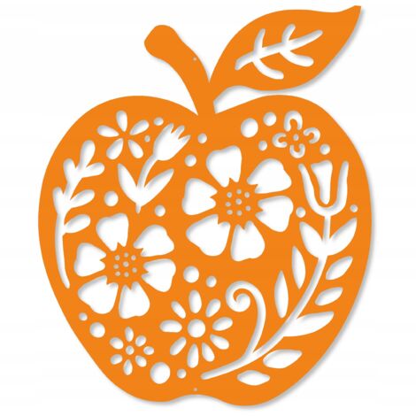 Colgante Z84 APPLE, decoración otoñal perforada, 16x20