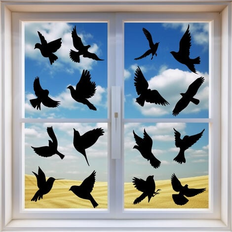 Panneau de vitrail double face en acrylique à motif de colibri