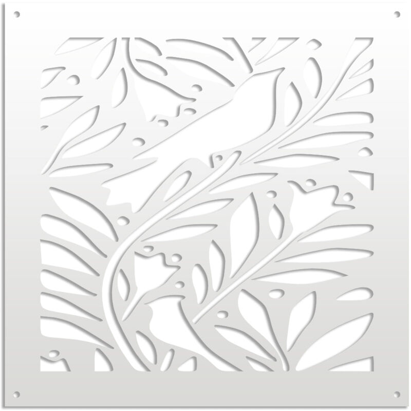 Image of COLIBRI - Pannello in PVC traforato - Parasole - Colore: bianco - Misura: 73x73 cm