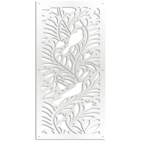COLIBRI - Pannello in PVC traforato - Parasole - Misura: 50x150 cm - Colore: bianco
