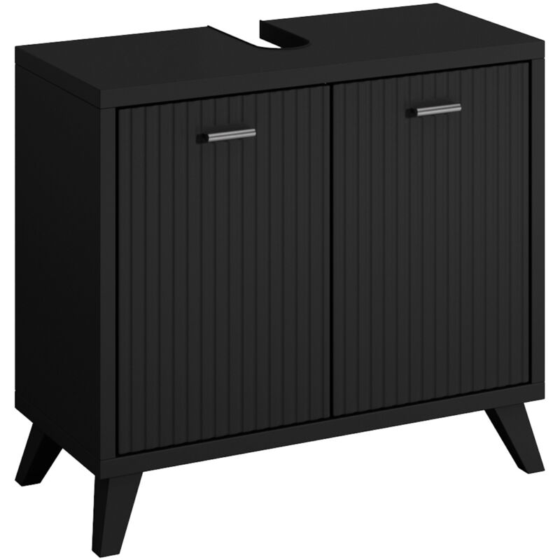 Badplaats - Meuble sous lavabo Colima 60 x 28 x 54 cm Noir mat