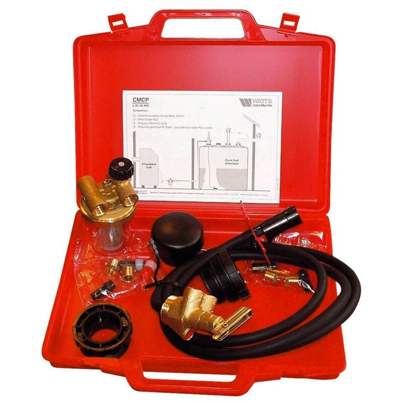 Colimazout pour cuve fioul plastique avec filtre bitube rv Watts 22L0146400