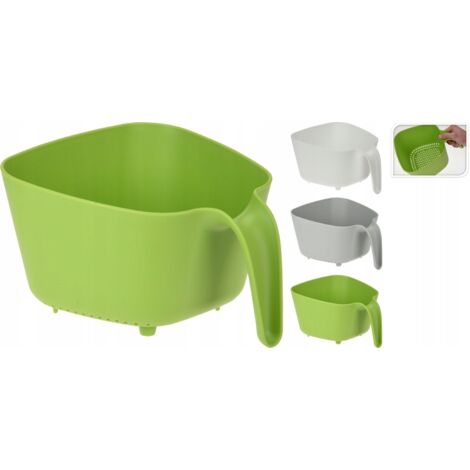 Colino da cucina con manico, scolapiatti in plastica, 2,4 l