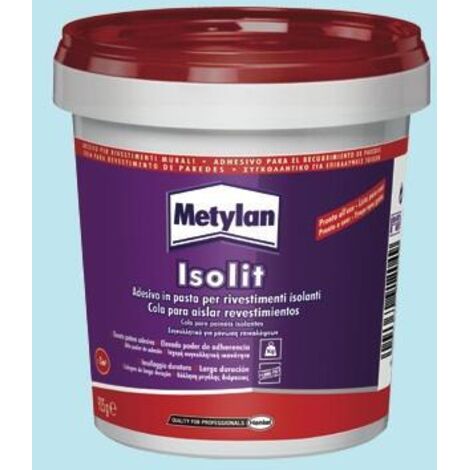 Colla adesiva in pasta Metylan Isolit per rivestimenti isolanti 925g