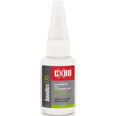 COLLA CIANOACRILICA PER PLASTICA E GOMMA 20G - CX-085