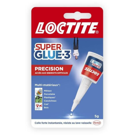 Colla cianocrilica - LOCTITE - SUPERGLUE-3P - Precisione - Flacone 5 g