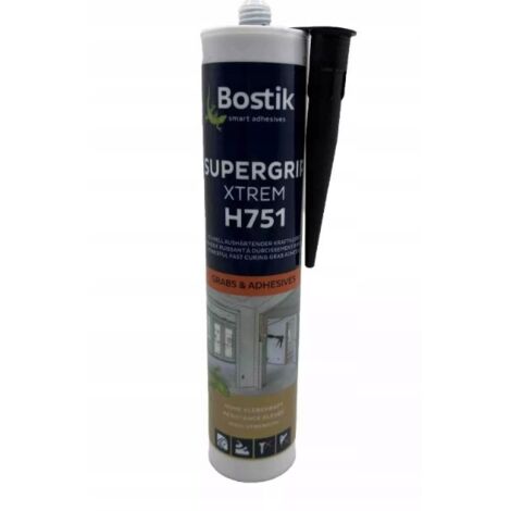 Colla di montaggio Bostik H751, extra forte, nera, 450 g