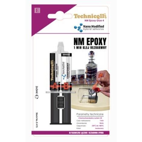Colla epossidica incolore a presa rapida (1 minuto) 23ML - TQ E-475