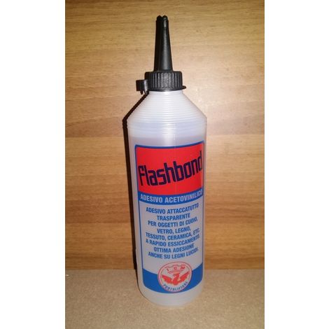 SICASHOP Flashbond Adesivo Vinilico 500ml per Legno, Vetro, Ceramiche