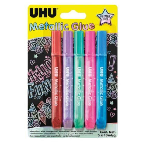 Colla Glitter Pz.5 Metallic  Uhu