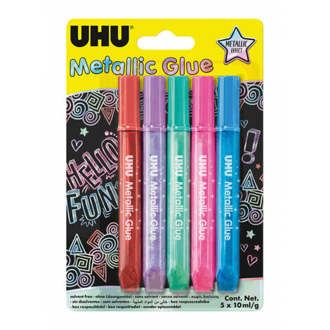 Colla Glitter Pz.5 Metallic  Uhu